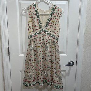 Free Shipping! Anna Sui Anthropologie Silk Dress